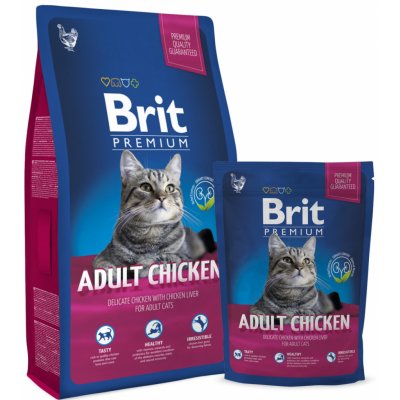 Brit cat adult Premium kuře 0,8 kg – Zboží Mobilmania