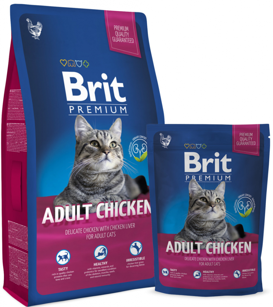 Brit cat adult Premium kuře 0,8 kg