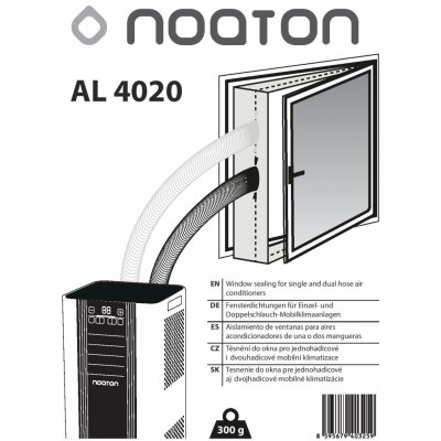 Noaton AL 4020, těsnění oken pro dvouhadicovou mobilní klimatizace (4m)