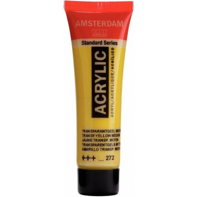 Amsterdam Standard Akrylová barva Transparent Yellow Medium 272 120 ml – Hledejceny.cz