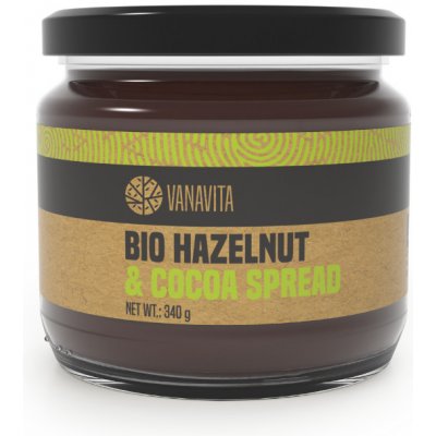 VanaVita BIO Hazelnut & Cocoa spread 340 g – Zboží Mobilmania