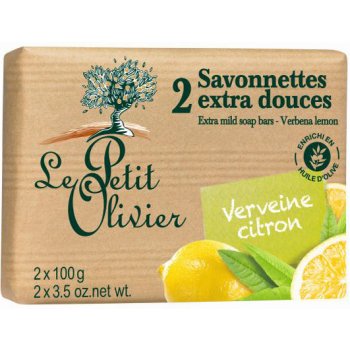 Le Petit Olivier mýdlo Verbena a Citron 2 x 100 g