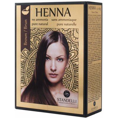 Skinlite Professional Standelli professional Henna 100% přírodní barva na vlasy Brown hnědá 6 x 10 ml – Zbozi.Blesk.cz