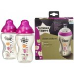 Tommee Tippee Kojenecká láhev C2N růžová 2ks 340ml – Hledejceny.cz