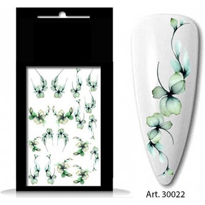 BIO nails vodolepka 30022 květy – Zboží Dáma