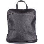 Vera Pelle Malý/střední černý kožený batoh/crossbody kabelka no. 210 – Sleviste.cz