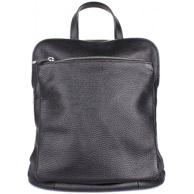 Vera Pelle Malý/střední černý kožený batoh/crossbody kabelka no. 210 – Sleviste.cz