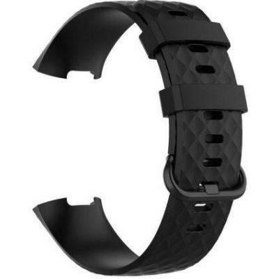 Eses - Silikonový řemínek černý ve velikosti S pro Fitbit Charge 3 1530001454 – Zboží Živě