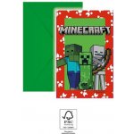 Minecraft pozvánky, 6ks - Procos – Zboží Mobilmania