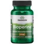 Swanson Bioperine Piperin černý pepř 10 mg x 60 kapslí – Hledejceny.cz