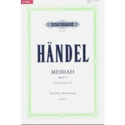 Messias HWV 56 Original English text, Klavierauszug – Zbozi.Blesk.cz