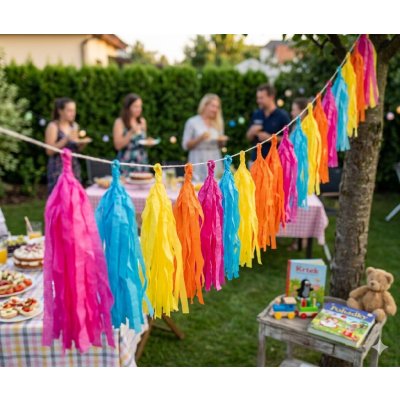 Girlanda střapcová 5 m – Zbozi.Blesk.cz