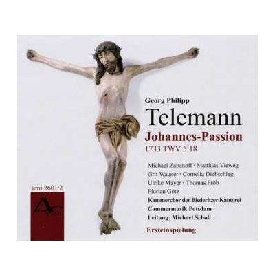 Georg Philipp Telemann - Johannes-passion Twv 5:18 CD – Zbozi.Blesk.cz