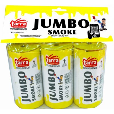 Dýmovnice JUMBO SMOKE ŽLUTÁ 3 ks 16/3 trhací pojistka EP-8028CS-C – Zboží Mobilmania
