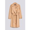 Dámský kabát Karl Lagerfeld Double Faced Transformer Coat hnědý
