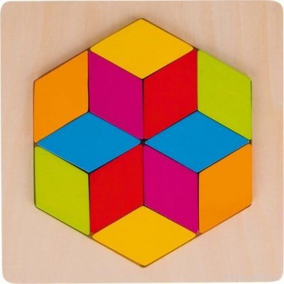 Goki puzzle šestiúhelník 12 dílů – Zboží Mobilmania