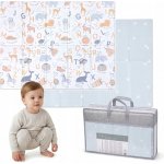 PRIMABOBO Pěnová Podložka pro děti Oboustranná skládací + taška BEIGE – Zboží Mobilmania