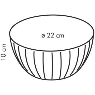 Tescoma mísa plastová Delícia 2.5 l 22 cm