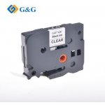 G&G kompatibilní páska do tiskárny štítků, pro Brother, TZE-131, černý tisk/průsvitný podk (RL-BR-TZ131P-BK/CL) – Hledejceny.cz