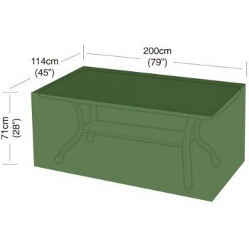 MAT plachta krycí na obdélníkový 8místný stůl PE 90g/m² 200x114x71 cm