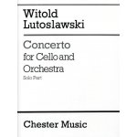 Witold Lutoslawski Concerto For Cello And Orchestra Solo Part noty na violoncello – Hledejceny.cz