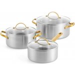 GreenPan Sada nádobí, 3 ks, celonerezová – Zboží Dáma