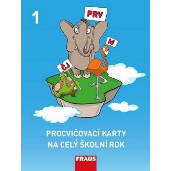 Procvičovací karty na celý školní rok 1.stupň zš Čj,M, Prv Fraus –