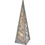 Emos ZY2335 LED pyramida 36cm 2× AA teplá bílá časovač – Hledejceny.cz