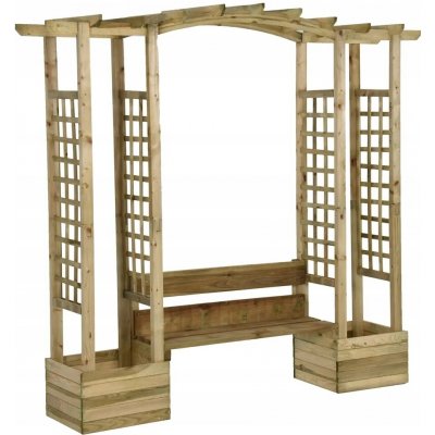 Dřevěná pergola VidaXL oblouk 198 cm – Hledejceny.cz