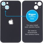 Apple iPhone 13 - Sklo zadního housingu se zvětšeným otvorem na kameru - Midnight – Zboží Živě
