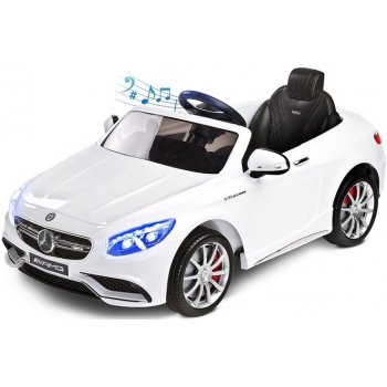 Carero Toyz elektrické autíčko Mercedes Benz S63 AMG 2 motory bílá