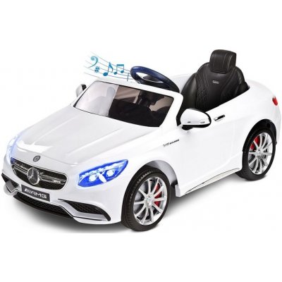 Carero Toyz elektrické autíčko Mercedes Benz S63 AMG 2 motory bílá