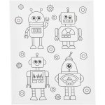 Creative Malířské plátno s předtiskem 24x30 cm ROBOTI – Hledejceny.cz