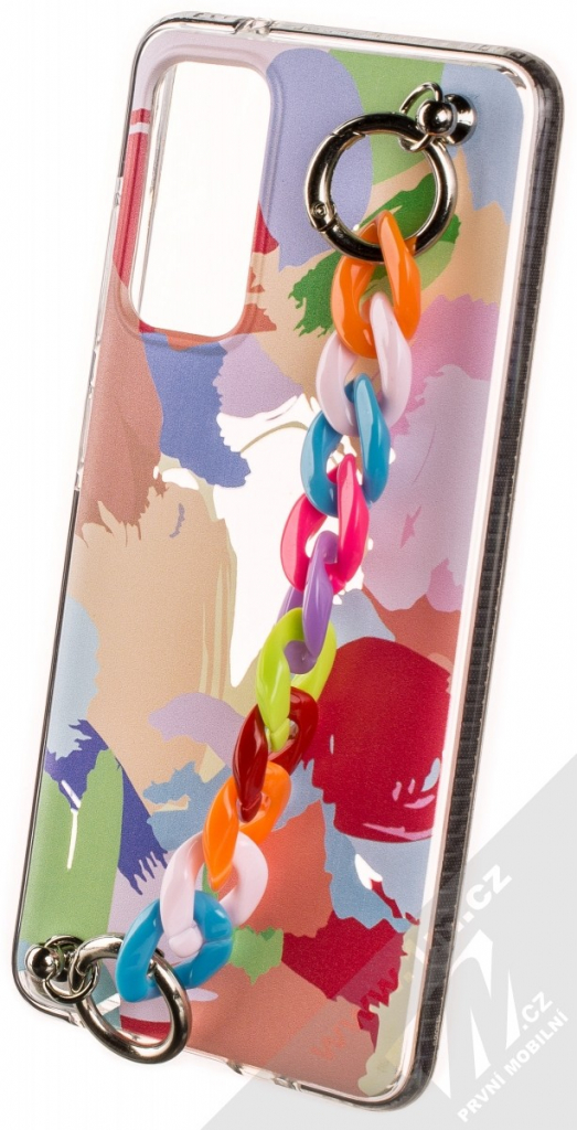 Pouzdro 1Mcz Color Chain TPU s barevným řetízkem Samsung Galaxy S20 FE, Galaxy S20 FE 5G černé