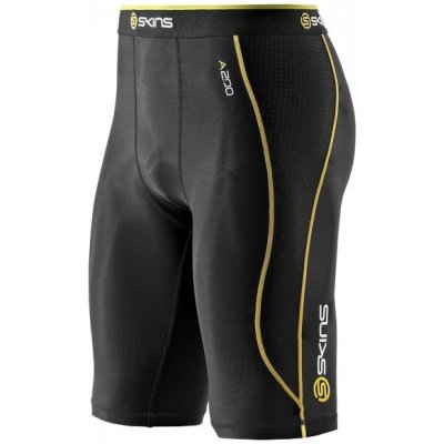 SKINS A200 Mens Black/Yellow 1/2 Tights – Zboží Dáma