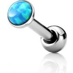 Šperky4U cartilage piercing do ucha světle modrý opál CP1087-OP06-03 – Sleviste.cz