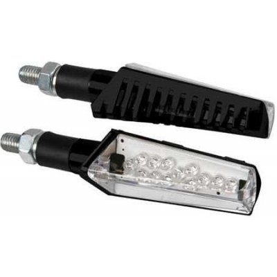 Lampa LED blinkry JABRA black, 12V, černé blinkry na motorku – Sleviste.cz