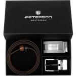 Peterson dárková kožená sada pásek a dvě přezky Lon – Zboží Dáma