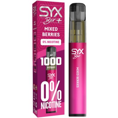 Syx Bar Mixed Berries Zero 0 mg 1000 potáhnutí – Zboží Dáma