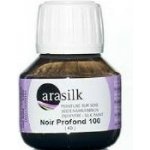 Darwi Barva na hedvábí Arasilk 50 ml 100 Black – Zboží Dáma