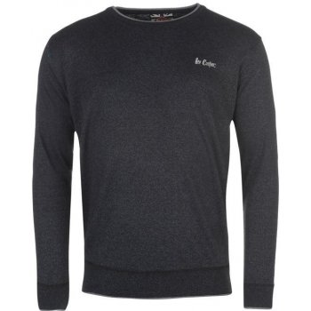 Lee Cooper Crew Neck Knit Jumper pánské black marl