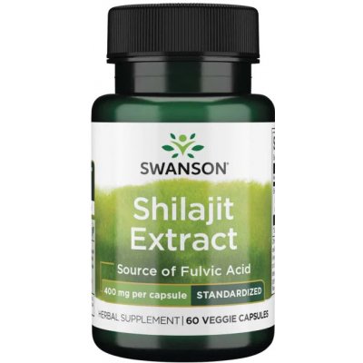 Swanson Shilajit Extrakt 400 mg 60 rostlinných kapslí – Hledejceny.cz
