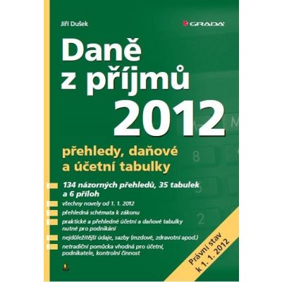 Dušek Jiří - Daně z příjmů 2012 -- přehledy, daňové a účetní tabulky