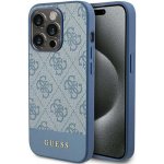 Guess 4G Bottom Stripe Metal Logo Collection - pro iPhone 15 Pro Max (modré) – Zboží Živě