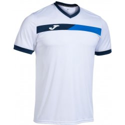 Joma Court short sleeve T-shirt white royal navy 103212.207