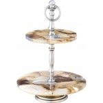 Interior DE Etažér Nobles 40 cm modrý achát ET41559 – Zboží Dáma