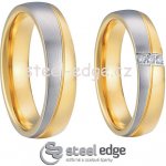 Steel Edge Snubní prsteny chirurgická ocel SPPL003 – Zboží Dáma