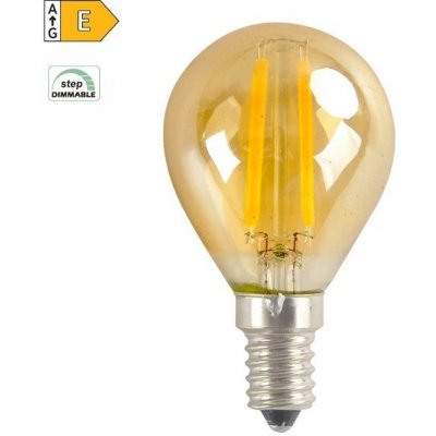 Diolamp LED Filament Mini Globe žárovka G45 Amber 4W/230V/E14/2700K/500Lm/360°/Step Dim – Hledejceny.cz
