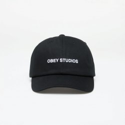 OBEY Studios Strap Back Hat Black