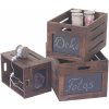 Úložný box Mendler dřevěný box HWC-E11 vintage hnědá